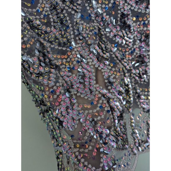 ZARA WOMEN MIDI SEQUIN MULTICOLORED SKIRT NWT XS,S,M,L - Picture 15 of 16